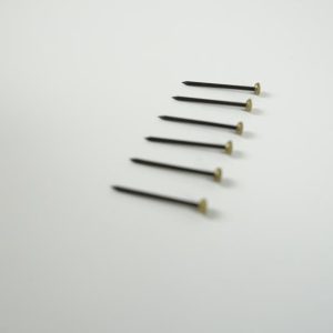 Brass Head, Hardened Steel Picture Pins - 20 pack