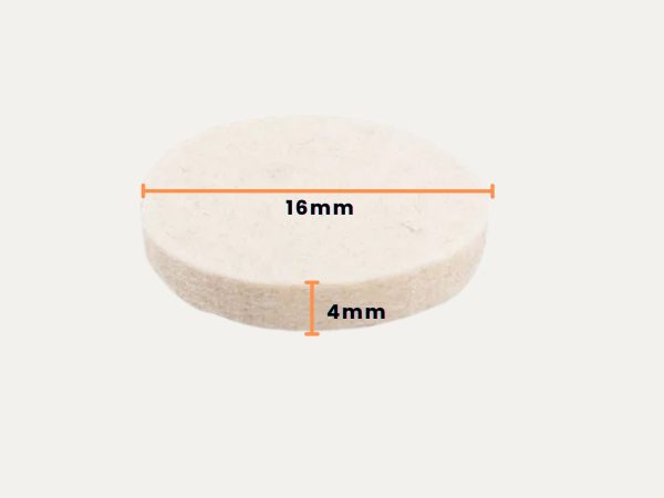White Felt Bumper Pads