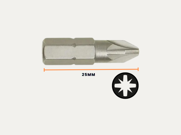 pozi pz1 size Screwdriver Bit Pozi PZ1 25mm
