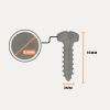 steel-screw-10mm-sizes-he9037 Steel Screws 10mm Pan Head Pozi