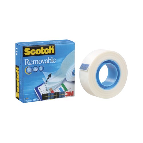 Scotch Removable 811 Magic Tape - 19mm x 33m