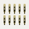 Plate hook 62mm group bg Plate Hook - 62 mm - Brass Plated - 10 Pack