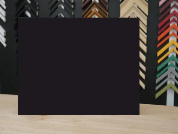 Budget black 1 Pre-cut Budget Mounts 500 x 400mm Black (10pk)