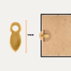 Turnbuttons 19mm brass Plated sizes Turnbuttons 19mm Brass Plated - 20 Pack