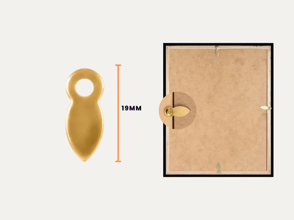 Turnbuttons 19mm brass Plated sizes Turnbuttons 19mm Brass Plated - 20 Pack