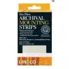Lineco archival see thru strips 1585 Lineco See Thru Archival Mounting Strips 100mm - 60 Pack