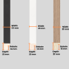 Medium frame mouldings measurements Picture frame - 300 x 300 mm - Medium
