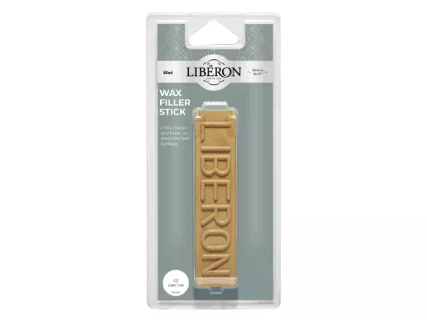lightoakwaxfillerstick Liberon Wax Filler Stick