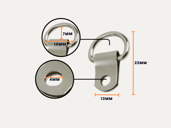 D Rings 1 Hole (small)