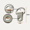 D rings single standard size archive center D Rings 1 hole (standard)