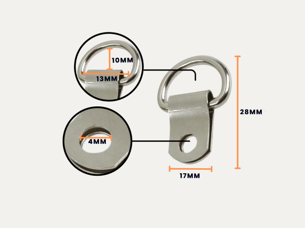D rings single standard size archive center D Rings 1 hole (standard)