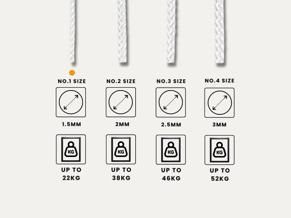 Frame hanging no1 cord Picture Framing Cord - No.1 size