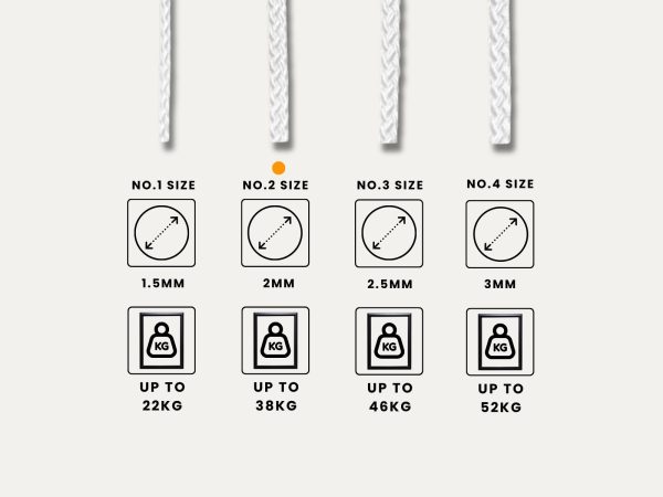 Frame hanging no2 cord Picture Framing Cord - No.2 size