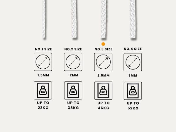 Frame hanging no3 cord Picture Framing Cord - No.3 size