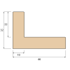 CR3245-profile White - 10mm - Canvas Box - Stain
