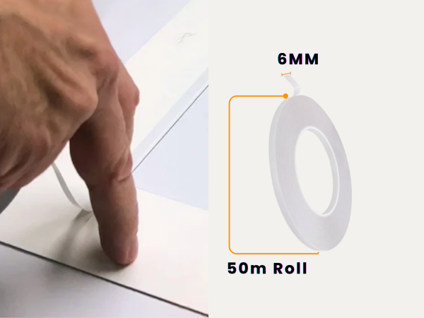 TA0018NK-sizes Pro Fillet & Spacer Tape - 6mm x 50m