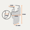 Heavy Duty Plasterboard Picture hook - 10 pack